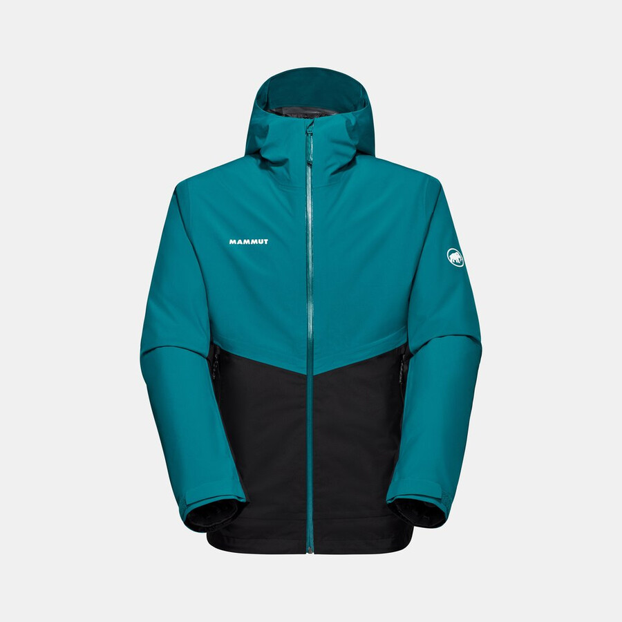 alto light 3-in-1 hs hooded jacket men diepblauwgroen-zwart