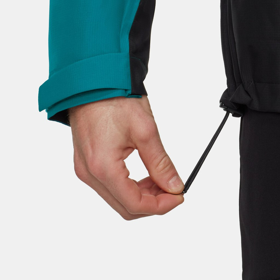 alto light 3-in-1 hs hooded jacket men diepblauwgroen-zwart