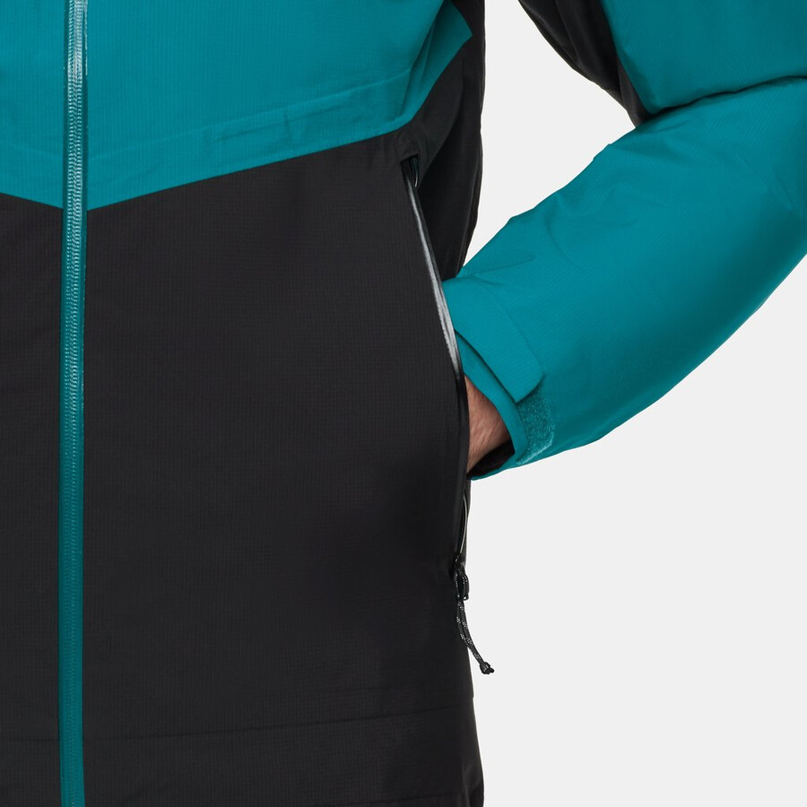 alto light 3-in-1 hs hooded jacket men diepblauwgroen-zwart