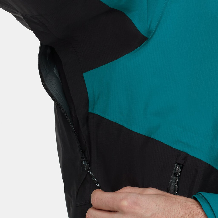 alto light 3-in-1 hs hooded jacket men diepblauwgroen-zwart