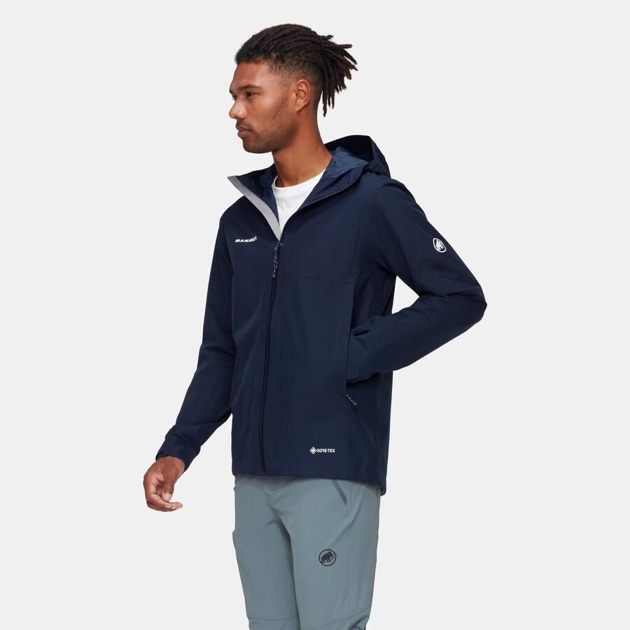 treeline hs hooded jacket men silver sage