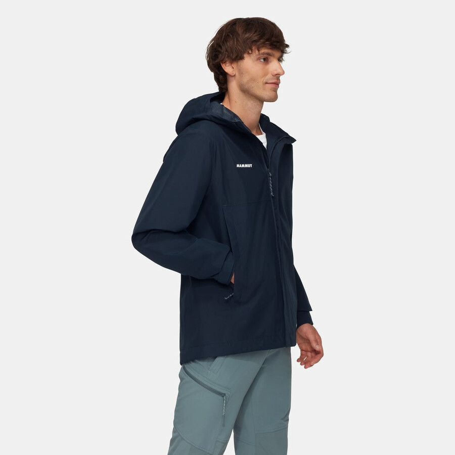 treeline light hs hooded jacket men marine