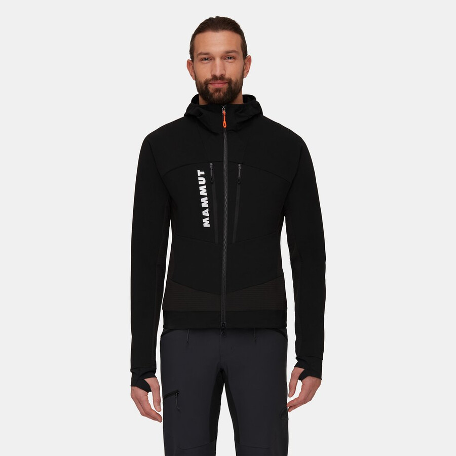 aenergy so hybrid hooded jacket men black