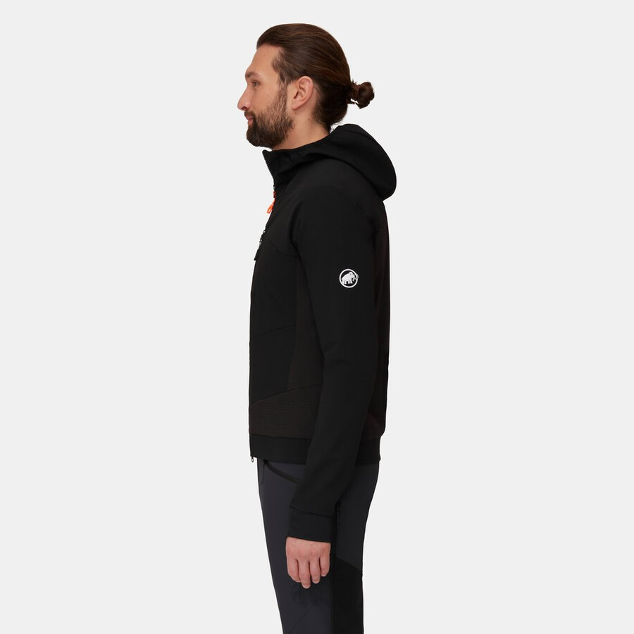 aenergy so hybrid hooded jacket men black