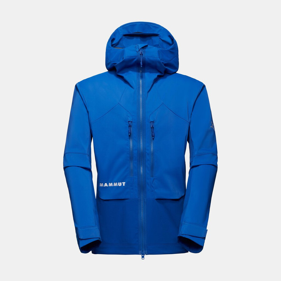 eiger nordwand pro so hooded jacket men eiger blauw