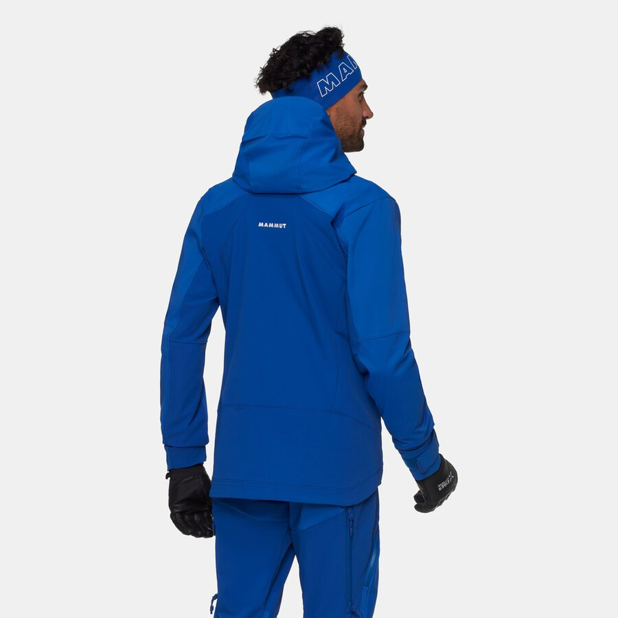 eiger nordwand pro so hooded jacket men eiger blauw