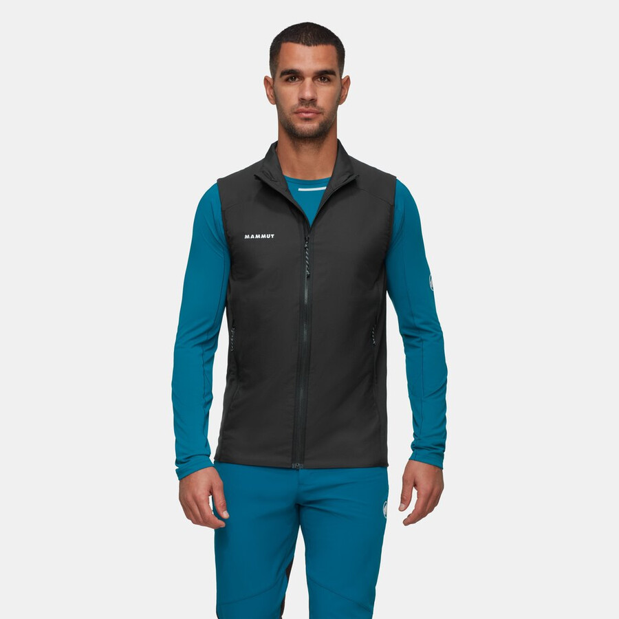 rime light in hybrid vest heren diepblauwgroen-zwart