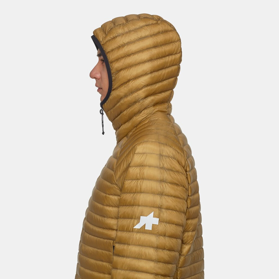 assos x mammut aenergy in hooded jacket men natural-brown-beige