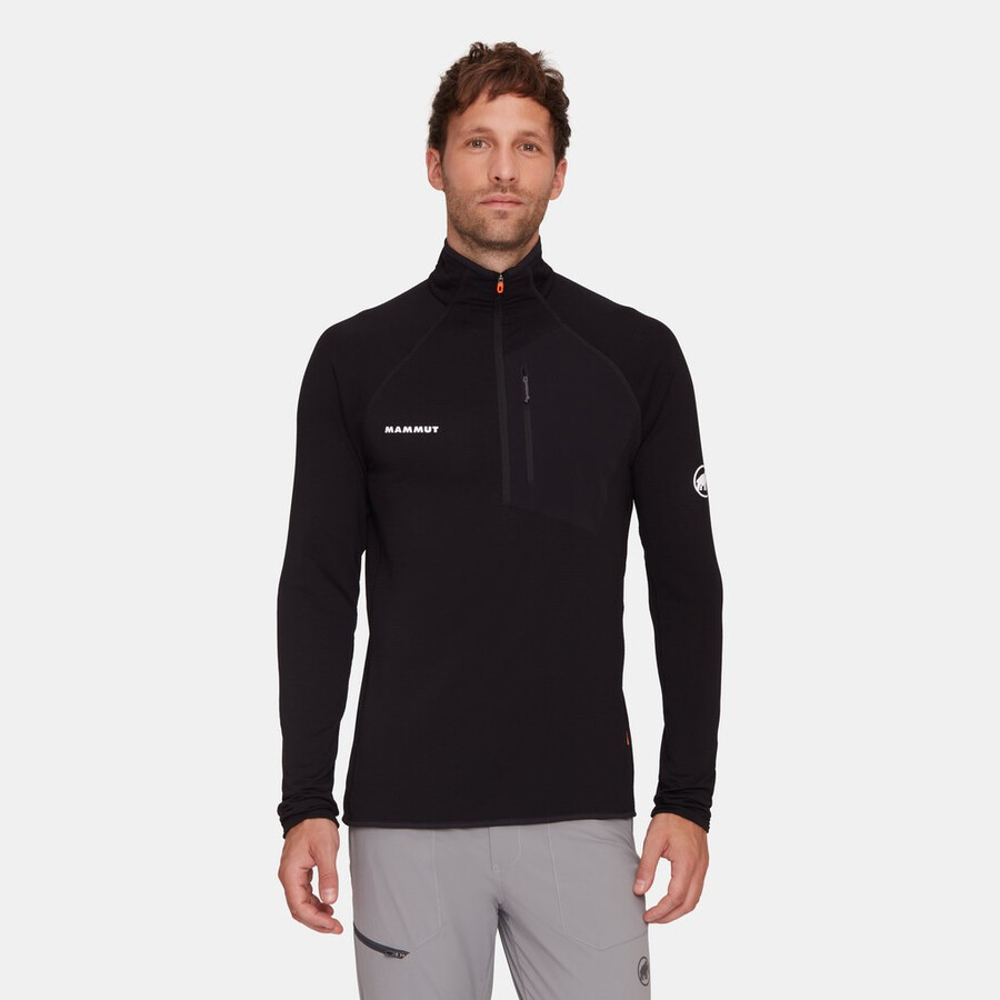 aenergy light ml half zip pull heren diepblauwgroen