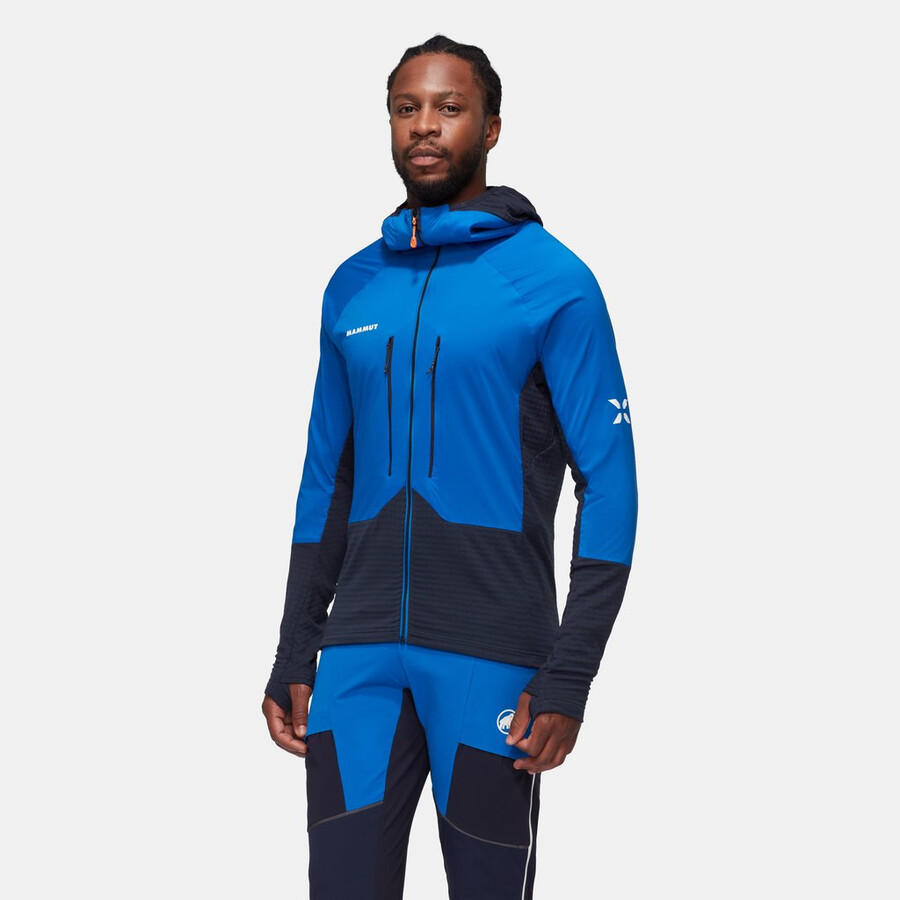 eiger nordwand ml hybrid hooded jacket men azurit-night