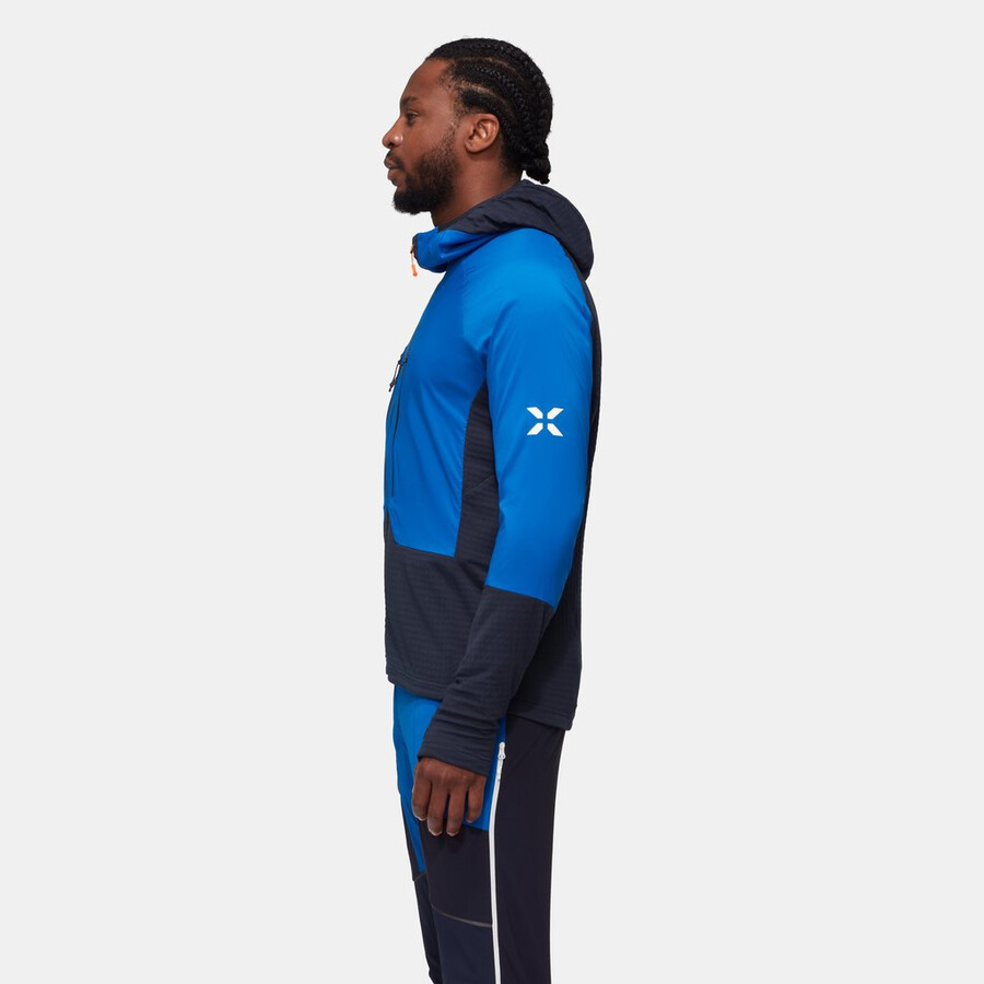 eiger nordwand ml hybrid hooded jacket men azurit-night
