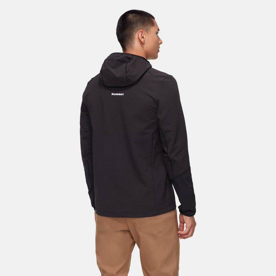 madris light ml half zip hoody heren zwart
