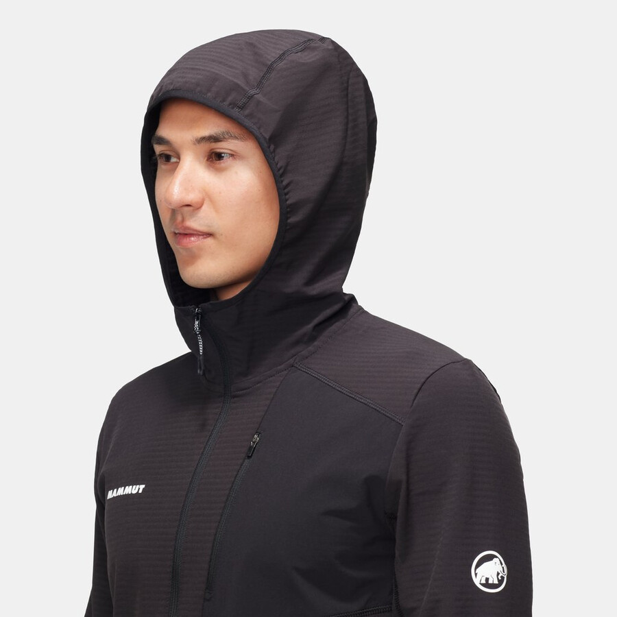 madris light ml half zip hoody heren zwart
