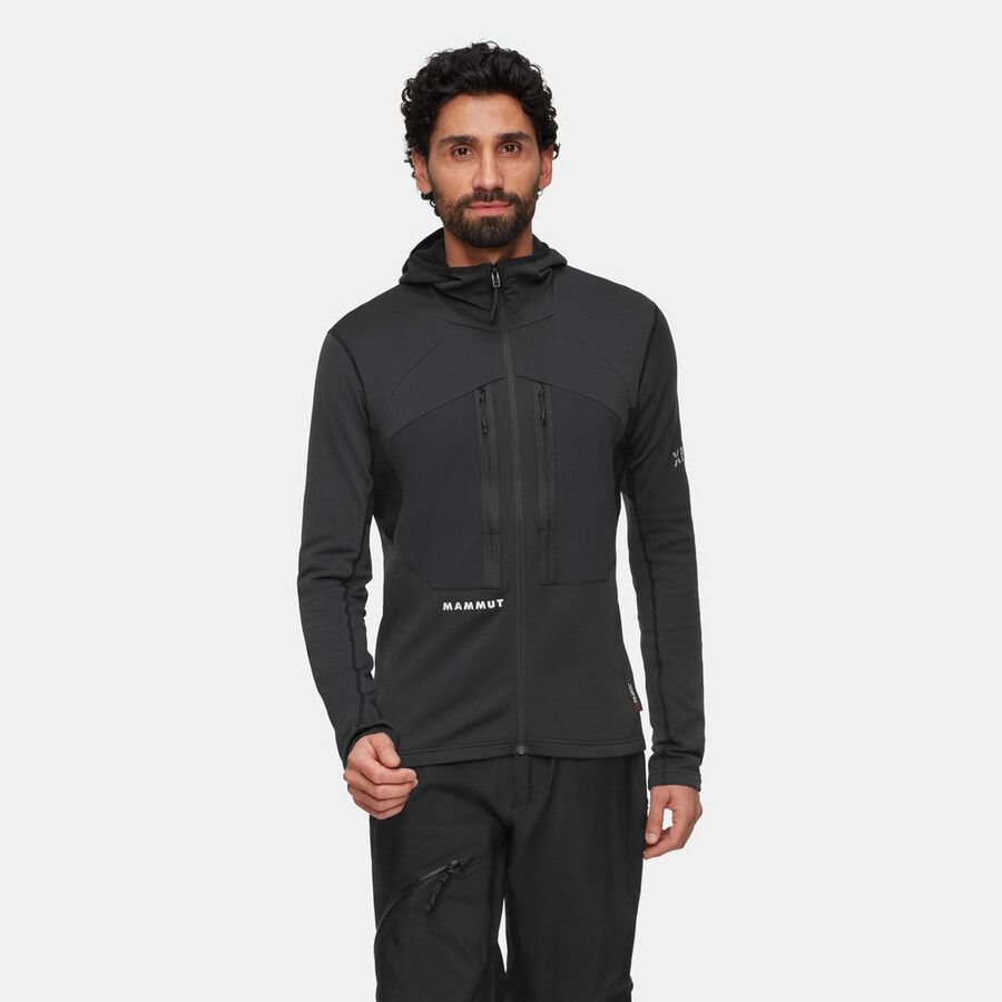 eiger nordwand advanced ml hooded jacket heren zwart