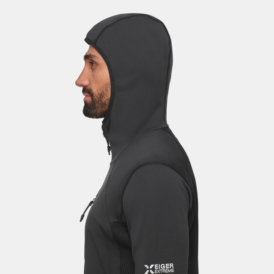 eiger nordwand advanced ml hooded jacket heren zwart