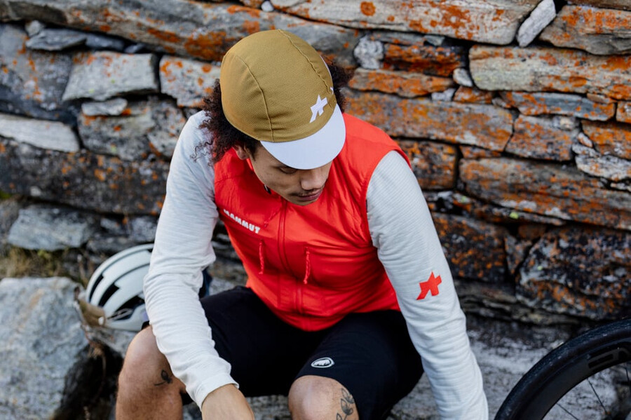assos x mammut ml hybride vest heren mammut rood