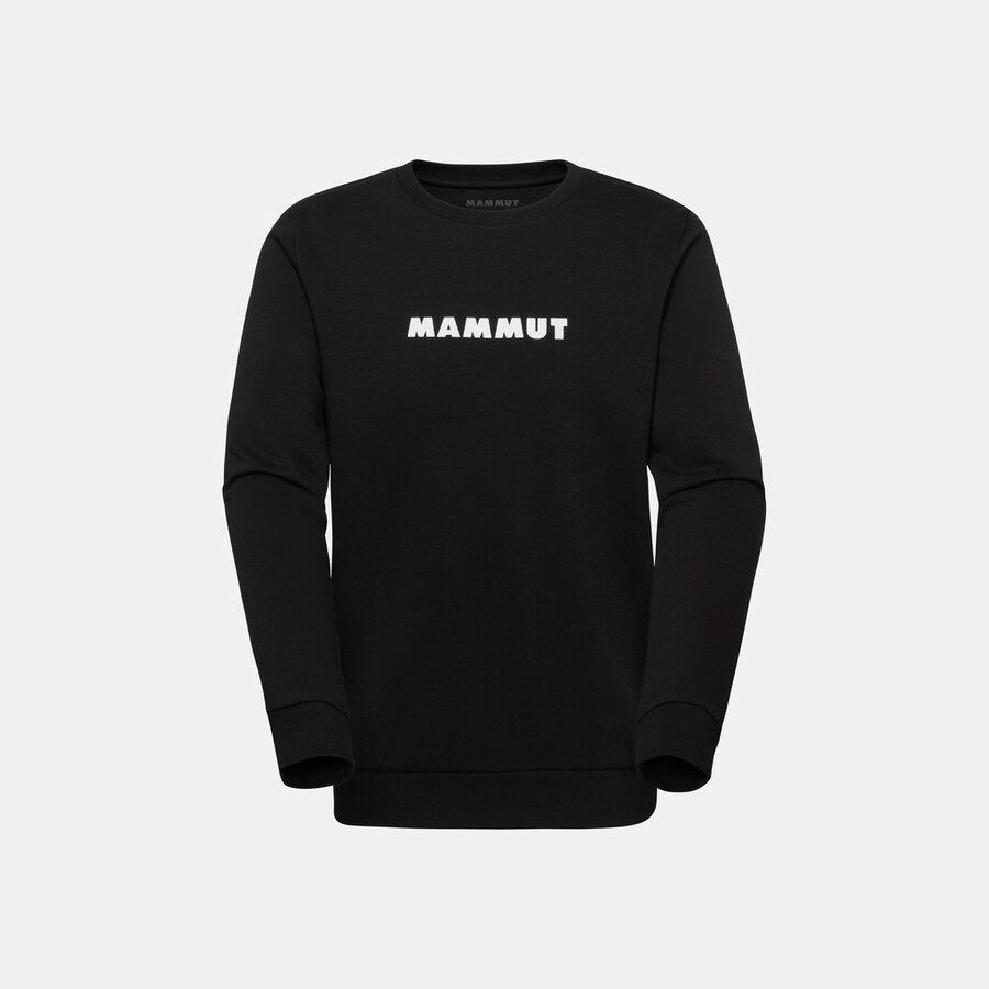 mammut core ml crew neck heren logo zwart