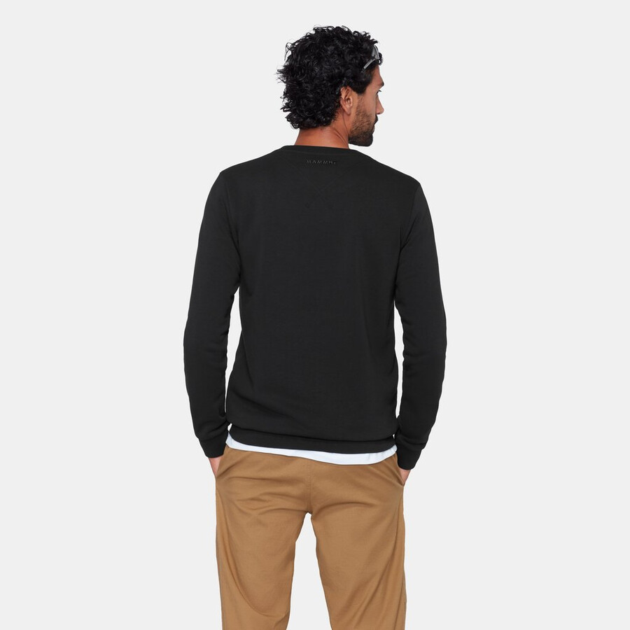 mammut core ml crew neck heren logo zwart