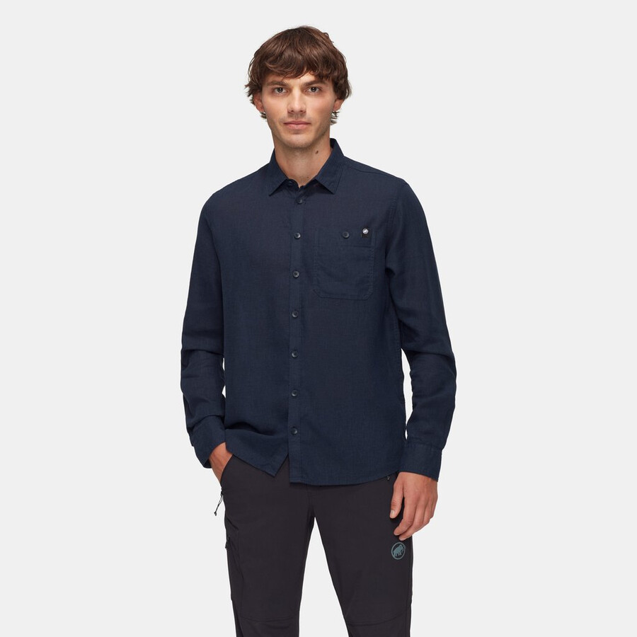 alvra zomershirt met lange mouwen heren marine