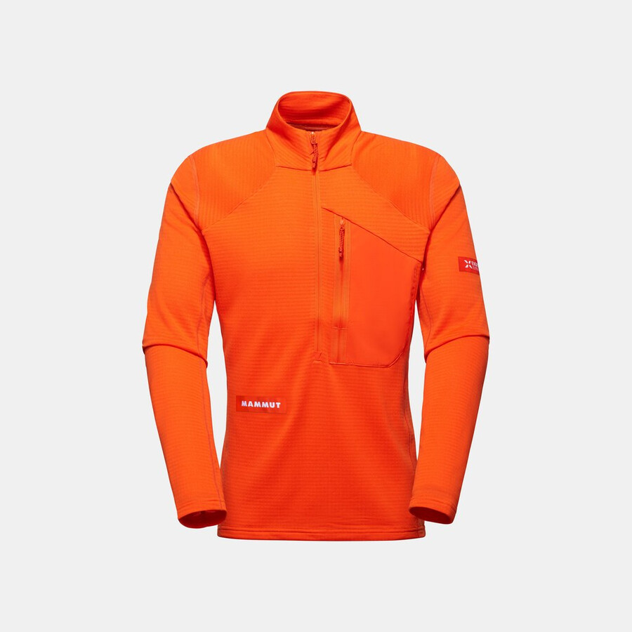 eiger nordwand advanced fl half zip pull men eiger oranje