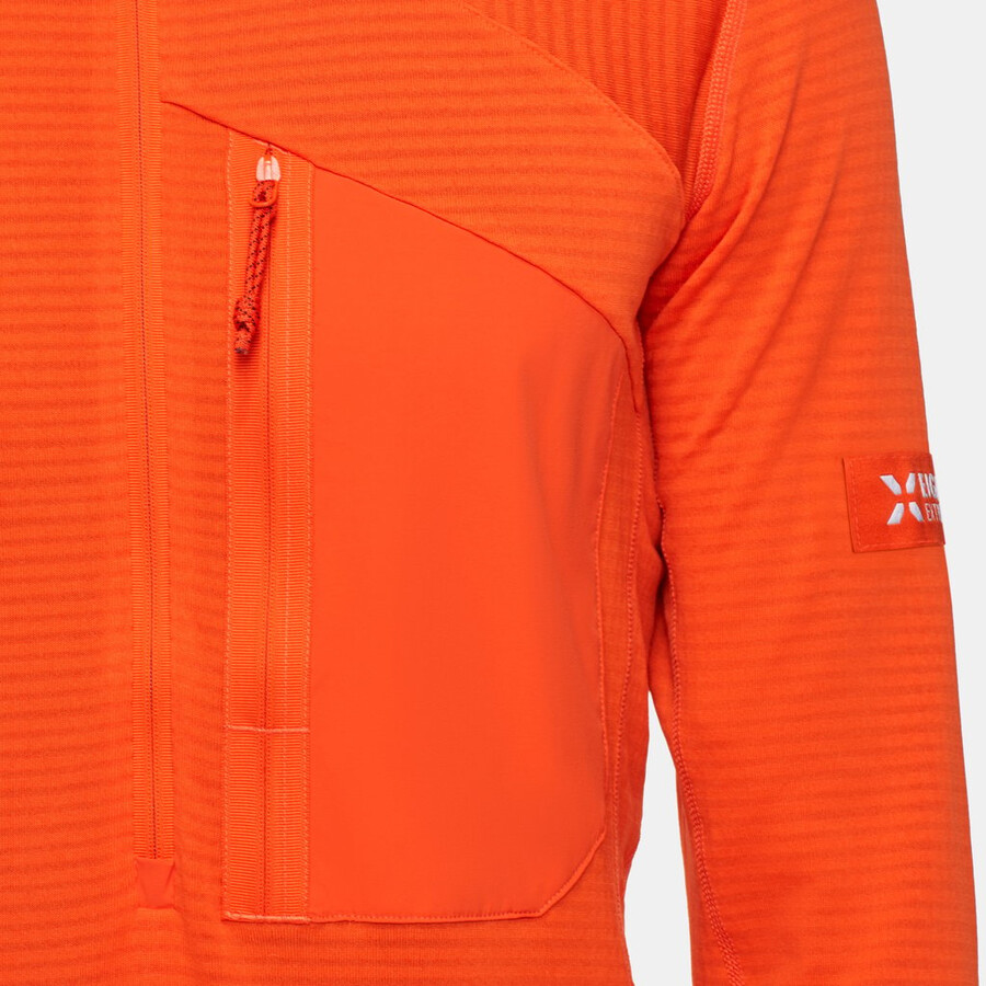 eiger nordwand advanced fl half zip pull men eiger oranje