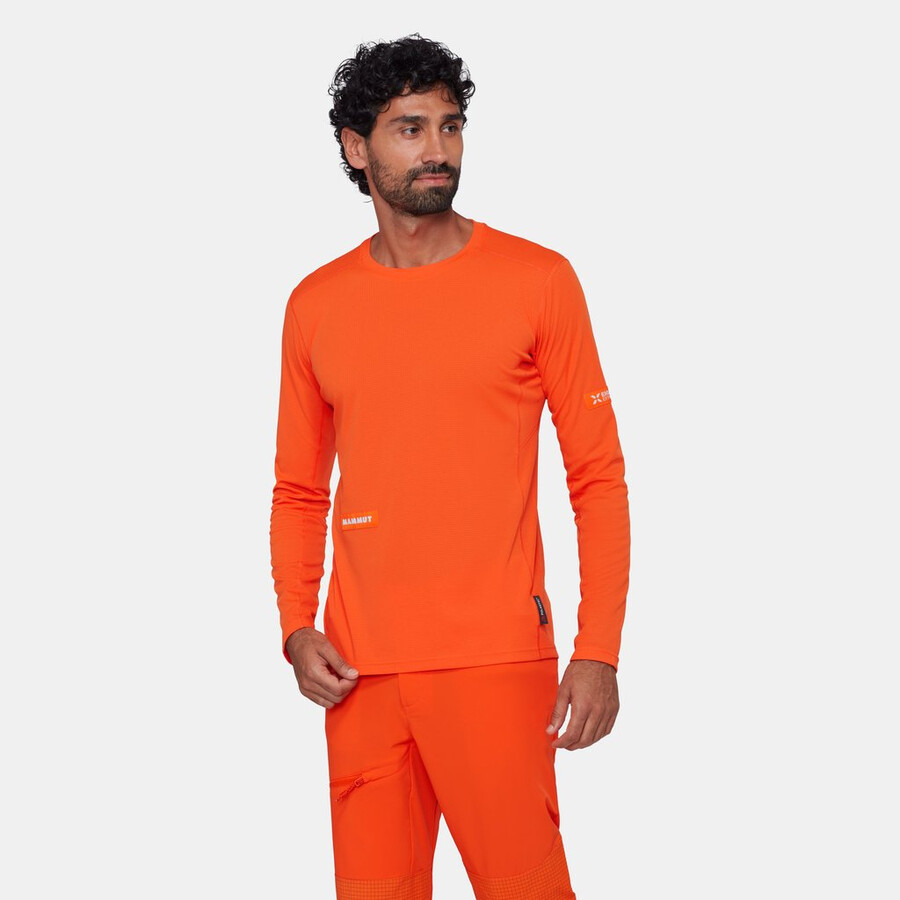 eiger nordwand fl longsleeve heren eiger oranje