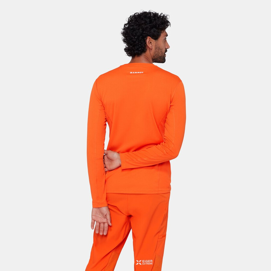 eiger nordwand fl longsleeve heren eiger oranje