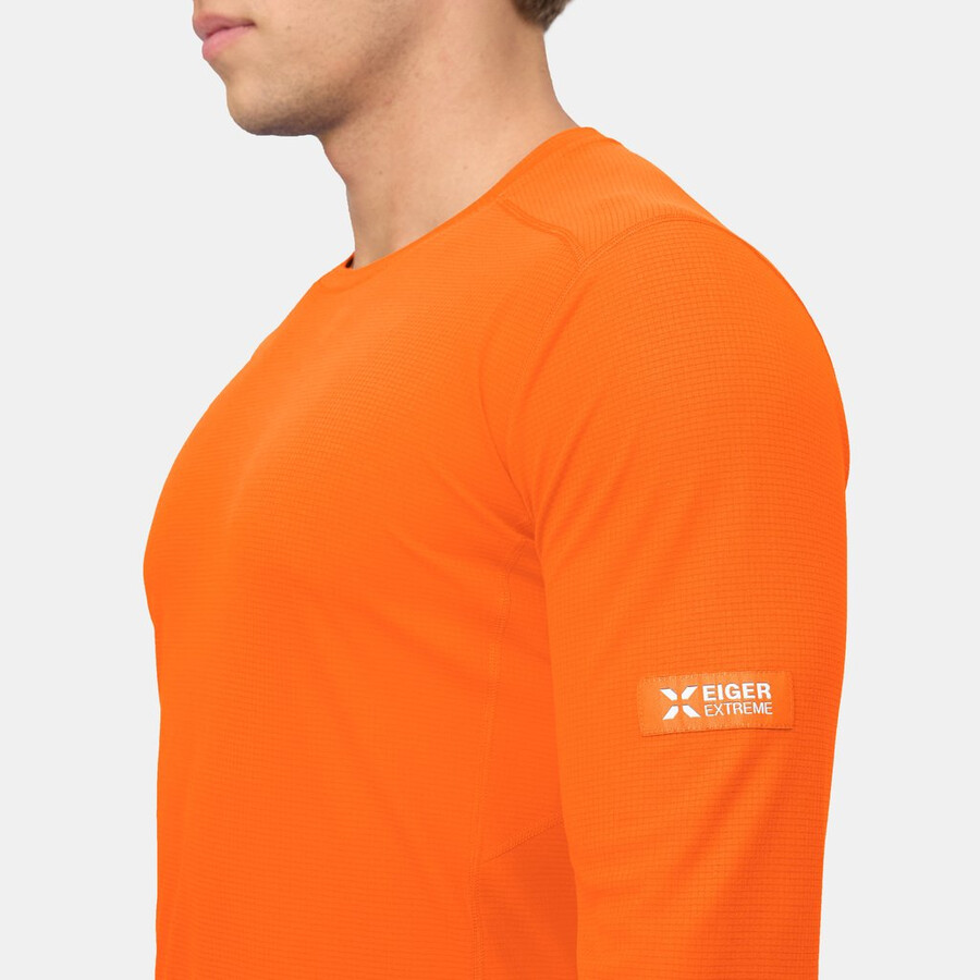 eiger nordwand fl longsleeve heren eiger oranje