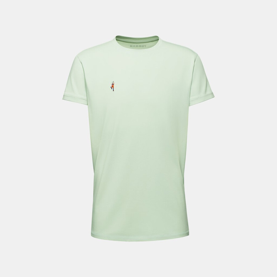 mammut seon t-shirt voor heren alpinist zilverkleurig.
