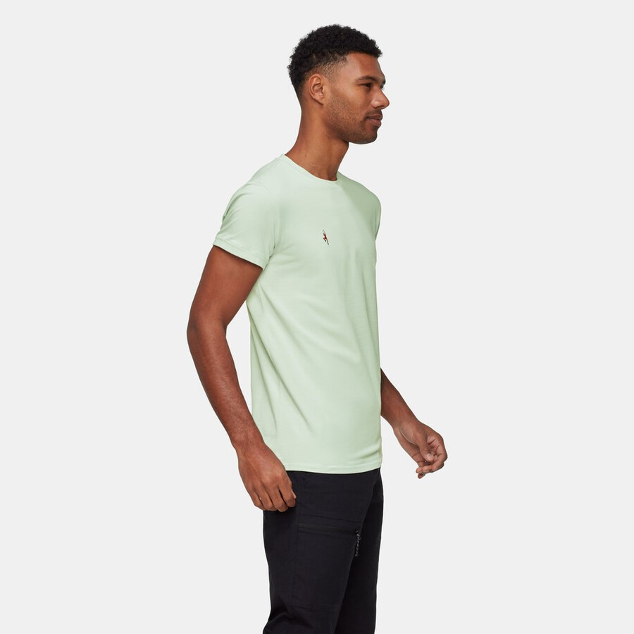 mammut seon t-shirt voor heren alpinist zilverkleurig.