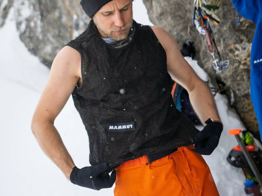 eiger nordwand fl air mesh vest voor heren zwart