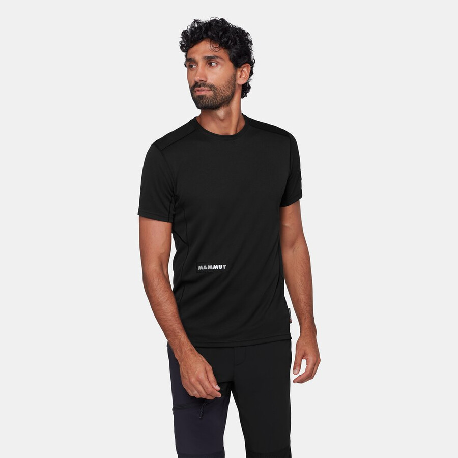 eiger nordwand fl t-shirt voor heren zwart