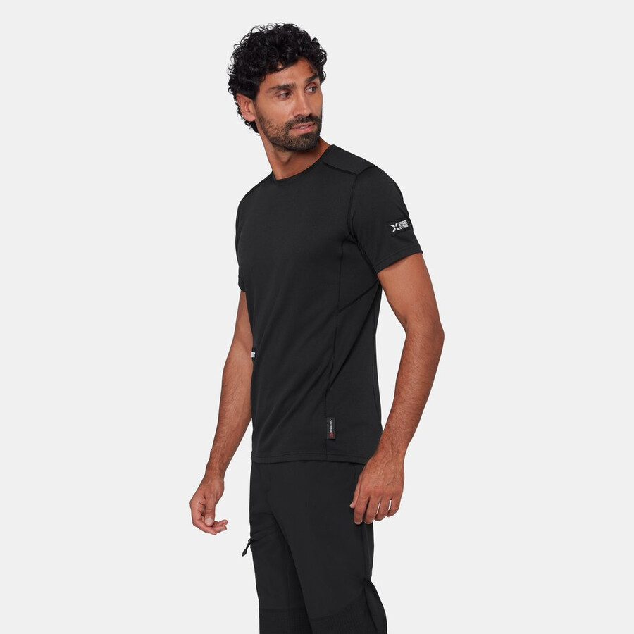 eiger nordwand fl t-shirt voor heren zwart