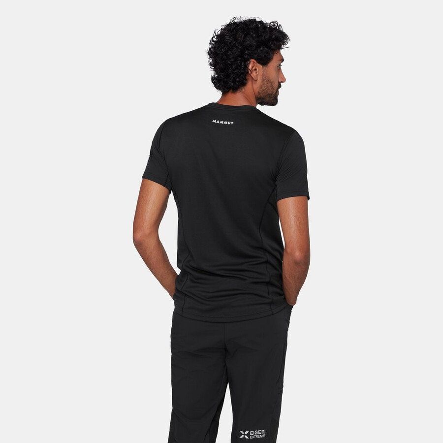 eiger nordwand fl t-shirt voor heren zwart
