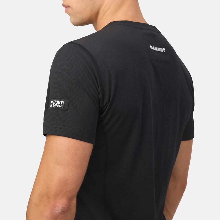 eiger nordwand fl t-shirt voor heren zwart