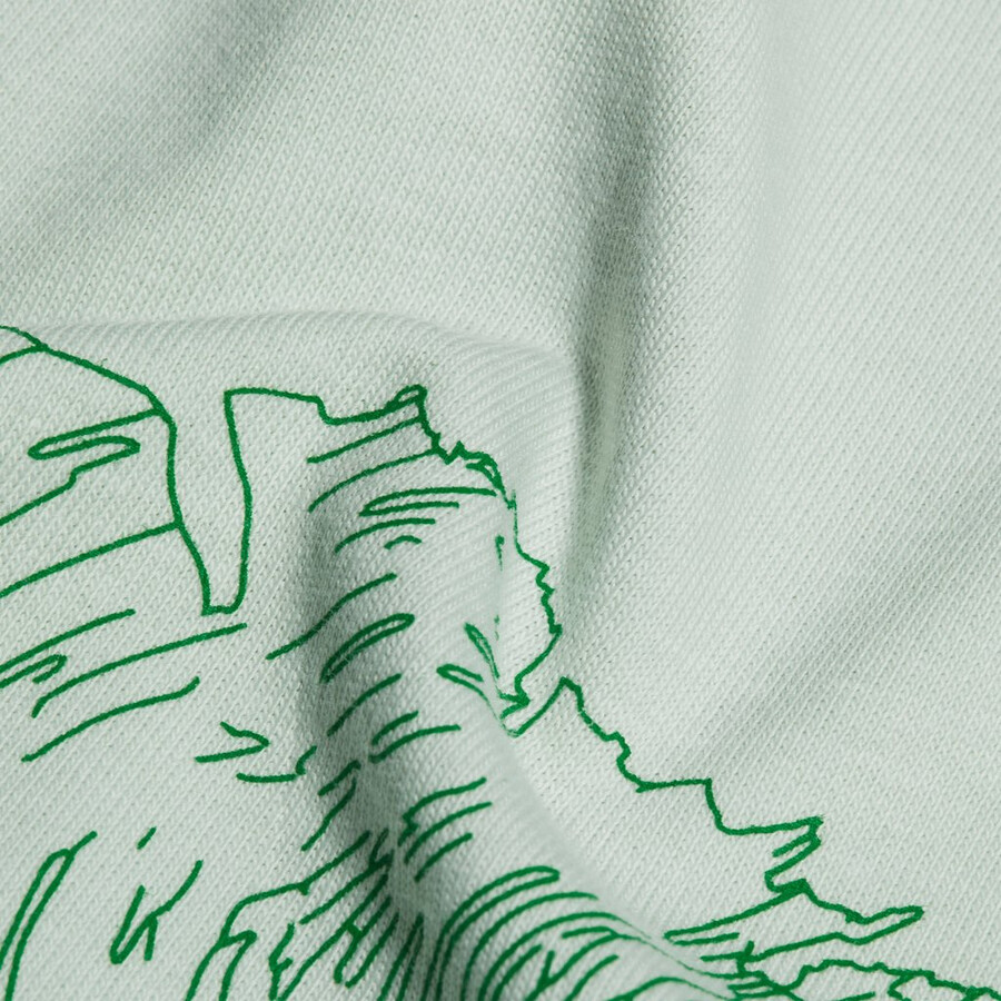 mammut base relaxed t-shirt voor heren glacier silver sage