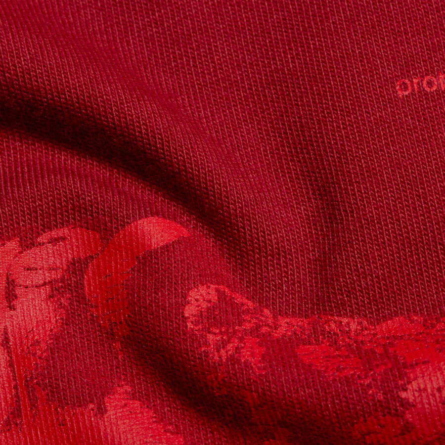 mammut base t-shirt heren hand donker mammut rood