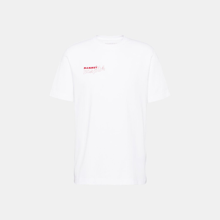 mammut base t-shirt voor heren meerkleurig wit