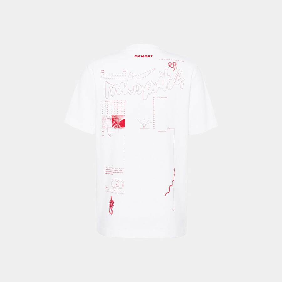 mammut base t-shirt voor heren meerkleurig wit
