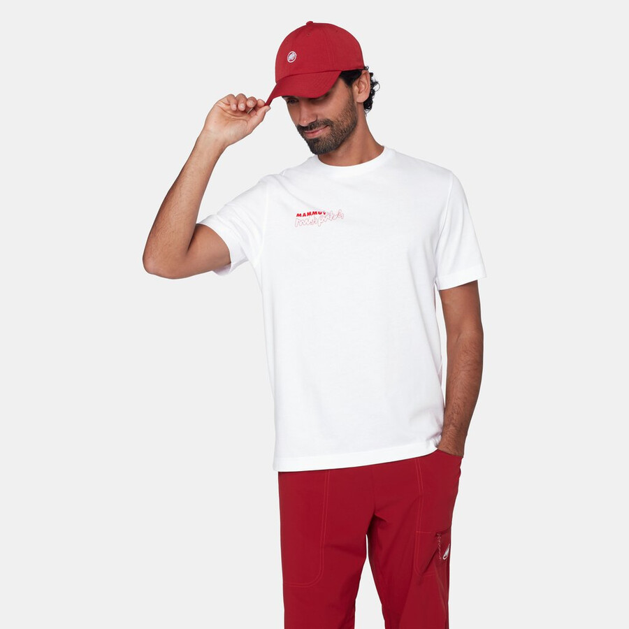 mammut base t-shirt voor heren meerkleurig wit