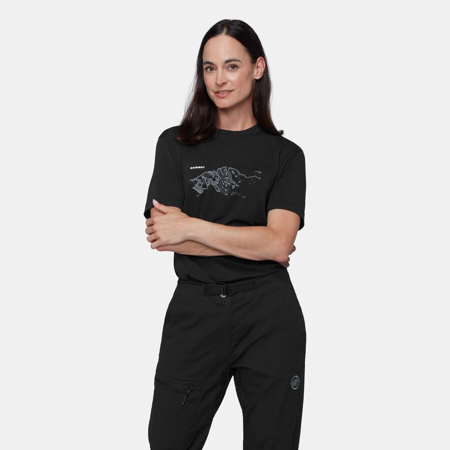berg t-shirt voor heren fruendenhorn zwart