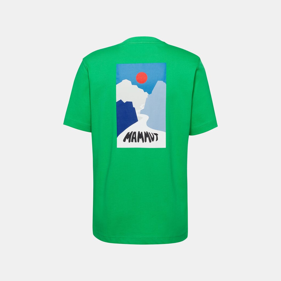 mammut base t-shirt voor heren valley pinea