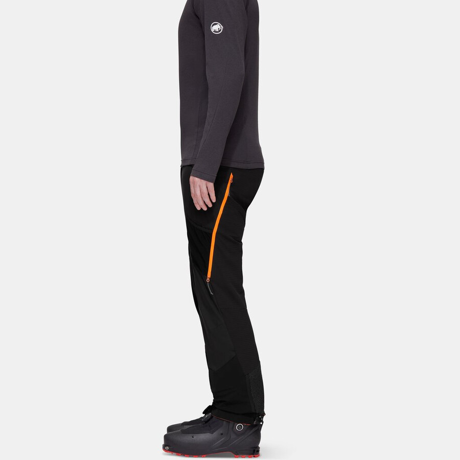 aenergy in hybrid broek voor heren zwart-fel oranje