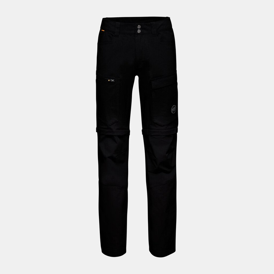 zinal hybrid zip off broek voor heren zwart