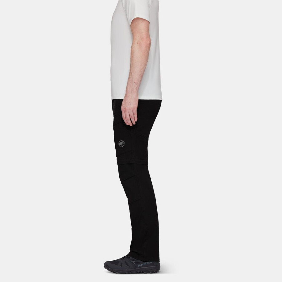 zinal hybrid zip off broek voor heren zwart