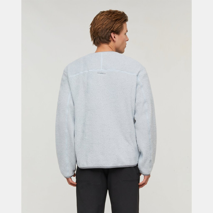 valley ml hybrid cardigan heren creas blauw