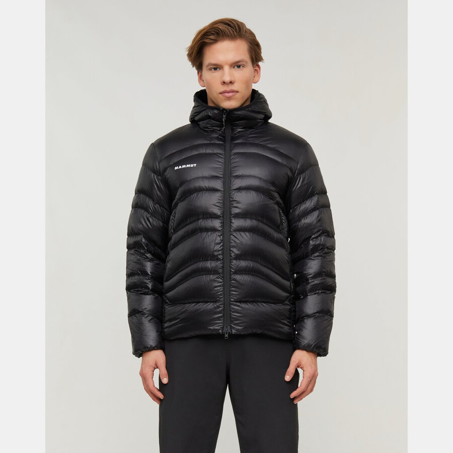 valley light in hooded jacket men creas black