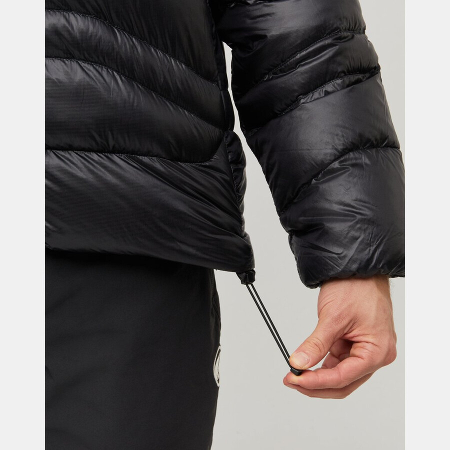 valley light in hooded jacket men creas black