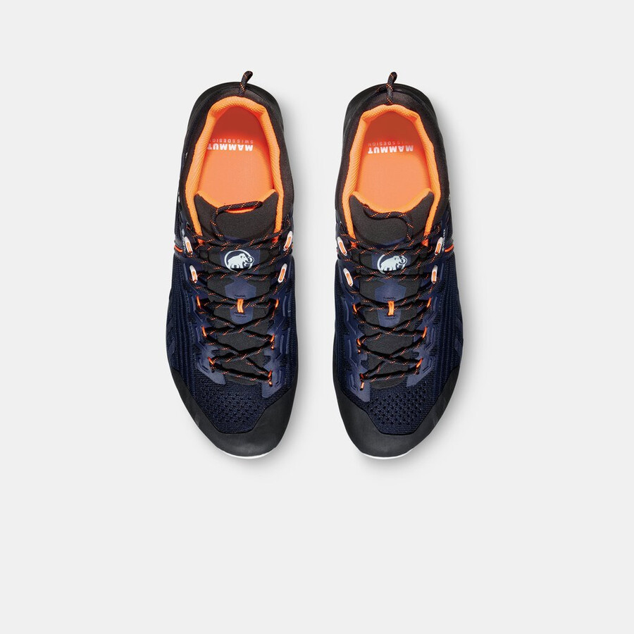 alnasca knit iii low gtx heren zwart-gletsjerblauw