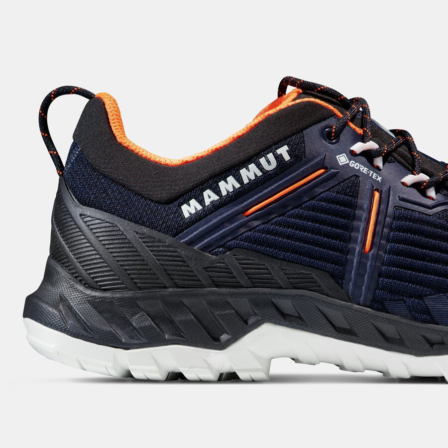 alnasca knit iii low gtx heren zwart-gletsjerblauw
